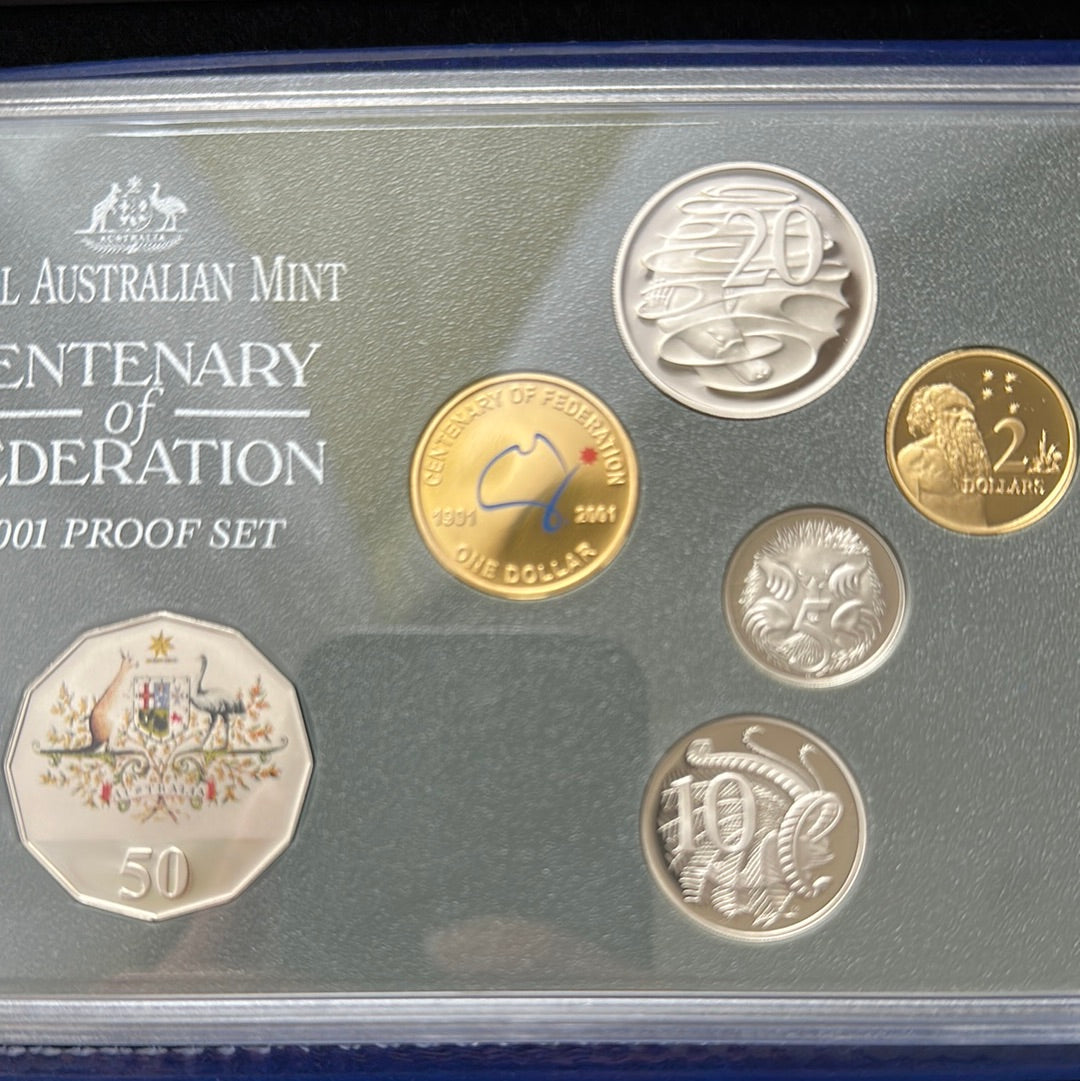 2001 Royal Australian Mint 6 Coin Proof Set