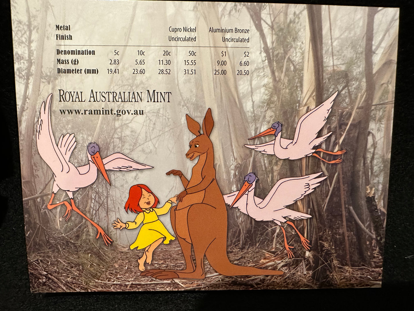 2014 Royal Australian Mint Baby Coin Set - Dot and the Kangaroo