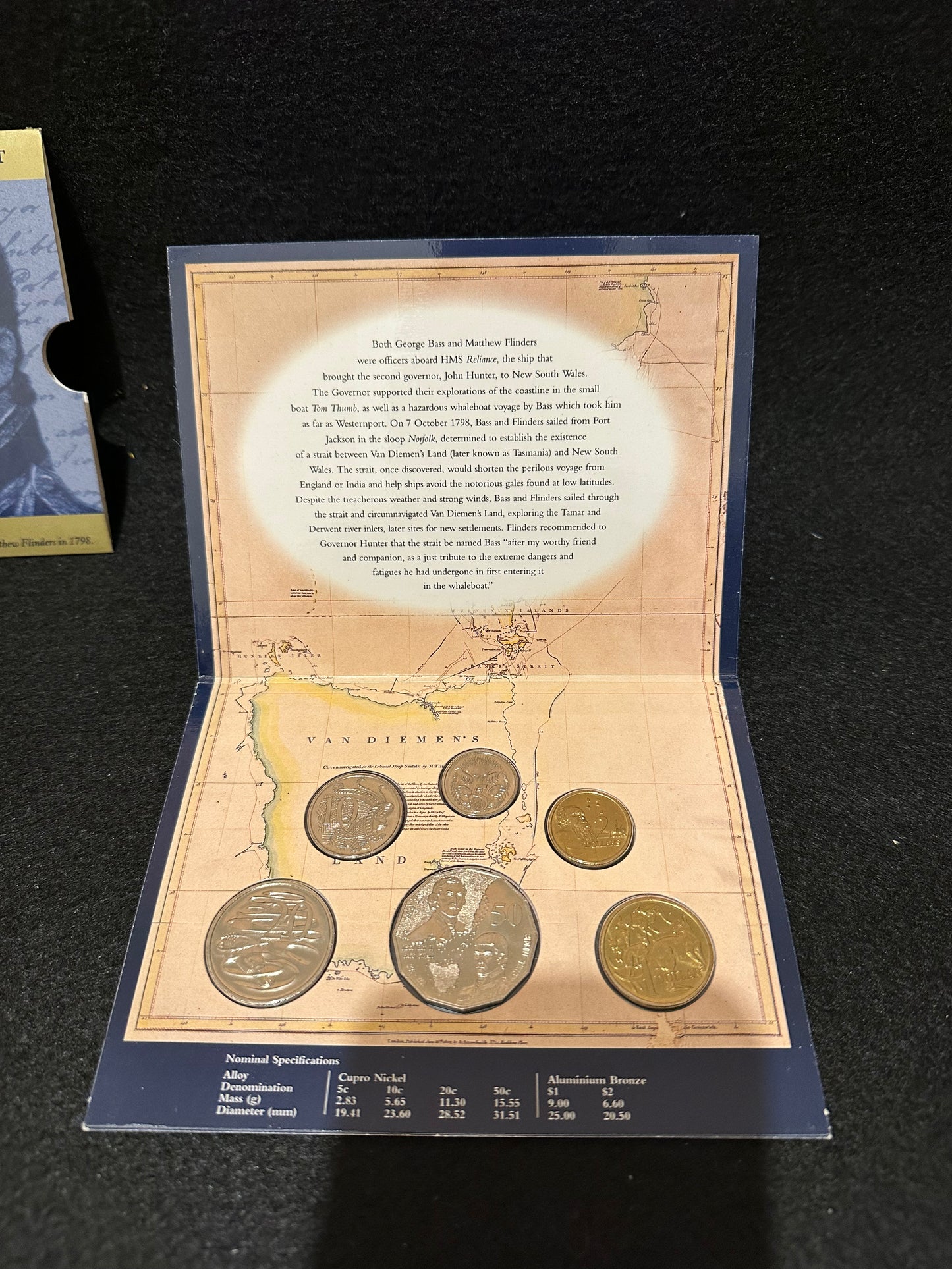 1998 Royal Australian Mint Bass & Flinders Uncirculated Six Coin Year Set