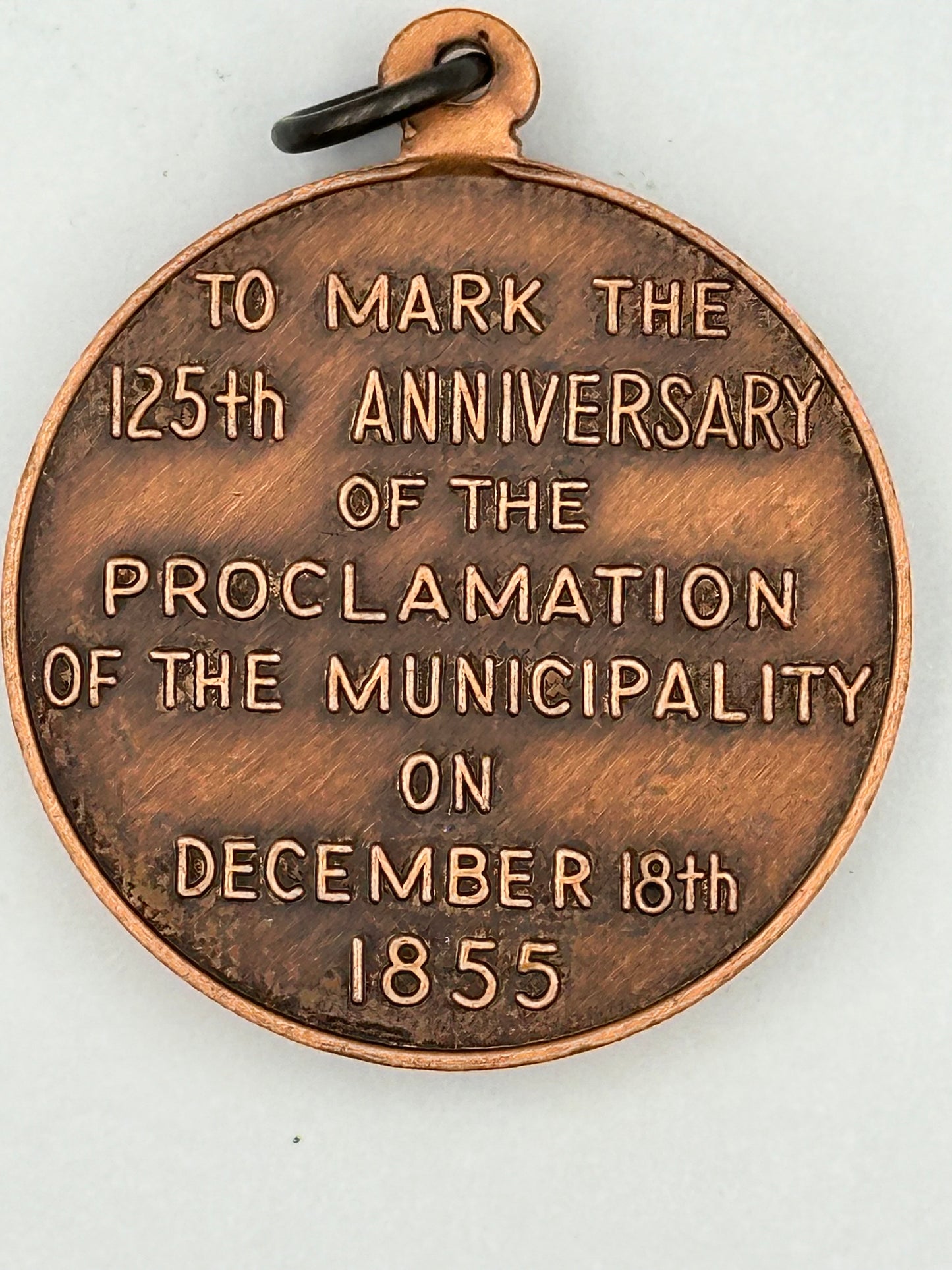 1980 City of Ballarat - 125th Anniversary Proclamation of the Municipality Medallion