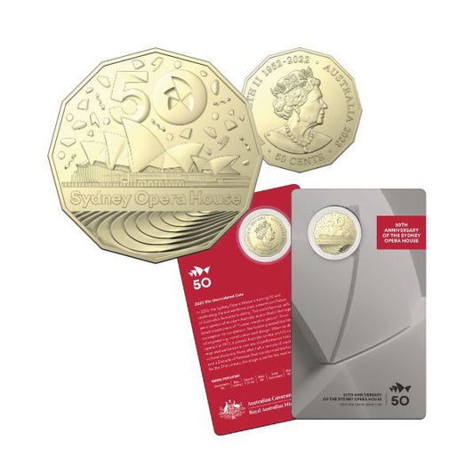 2023 Sydney Opera House - 50th Anniversary 50c Uncirculated Coin
