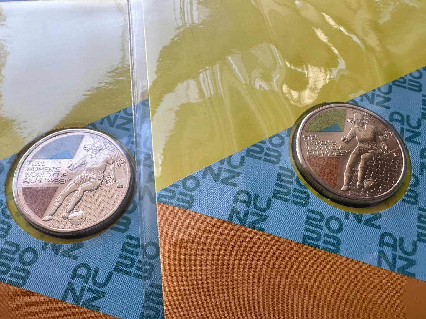 2023 FIFA Women’s World Cup Australia $1 Colored Coin PNC with Privy Mark