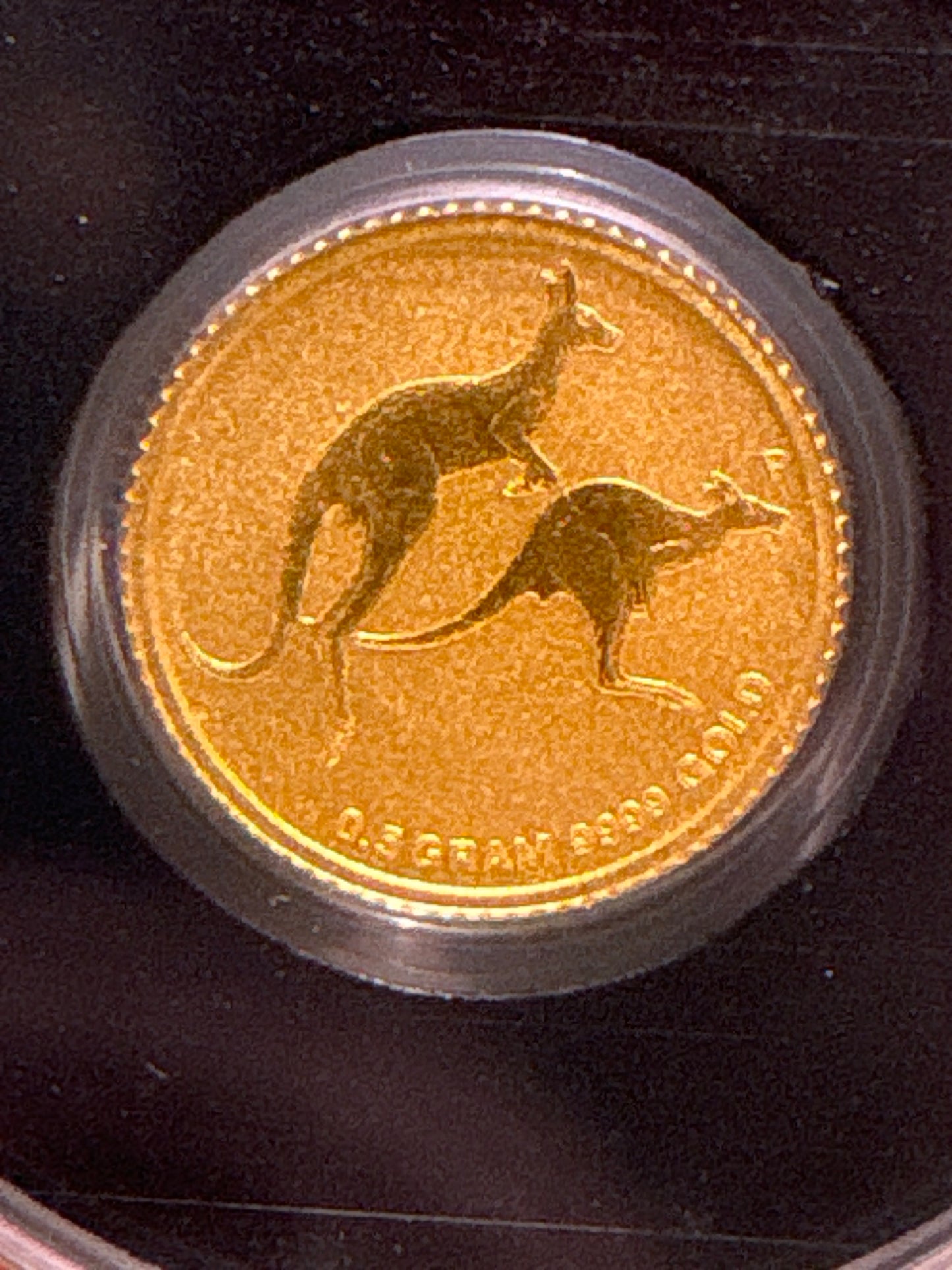 2018 $2 Australian Kangaroo Miniature Gold coin .5 grams
