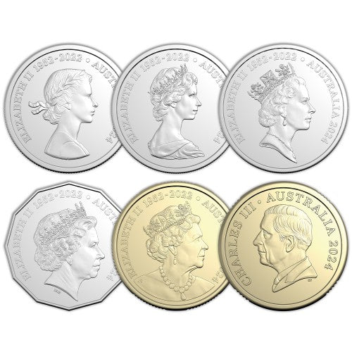 2024 Royal Australian Mint Change of Monarch Uncirculated Six Coin Set