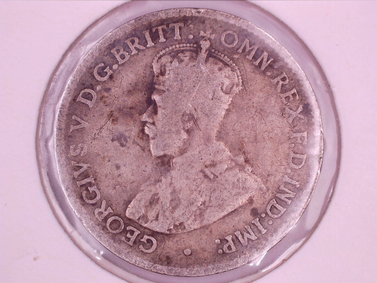 1921-M Australia King George V Threepence Silver Coin