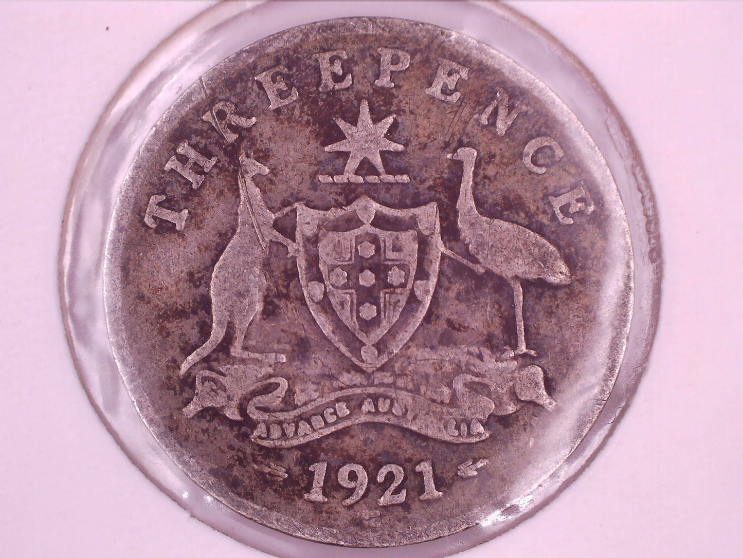 1921-M Australia King George V Threepence Silver Coin