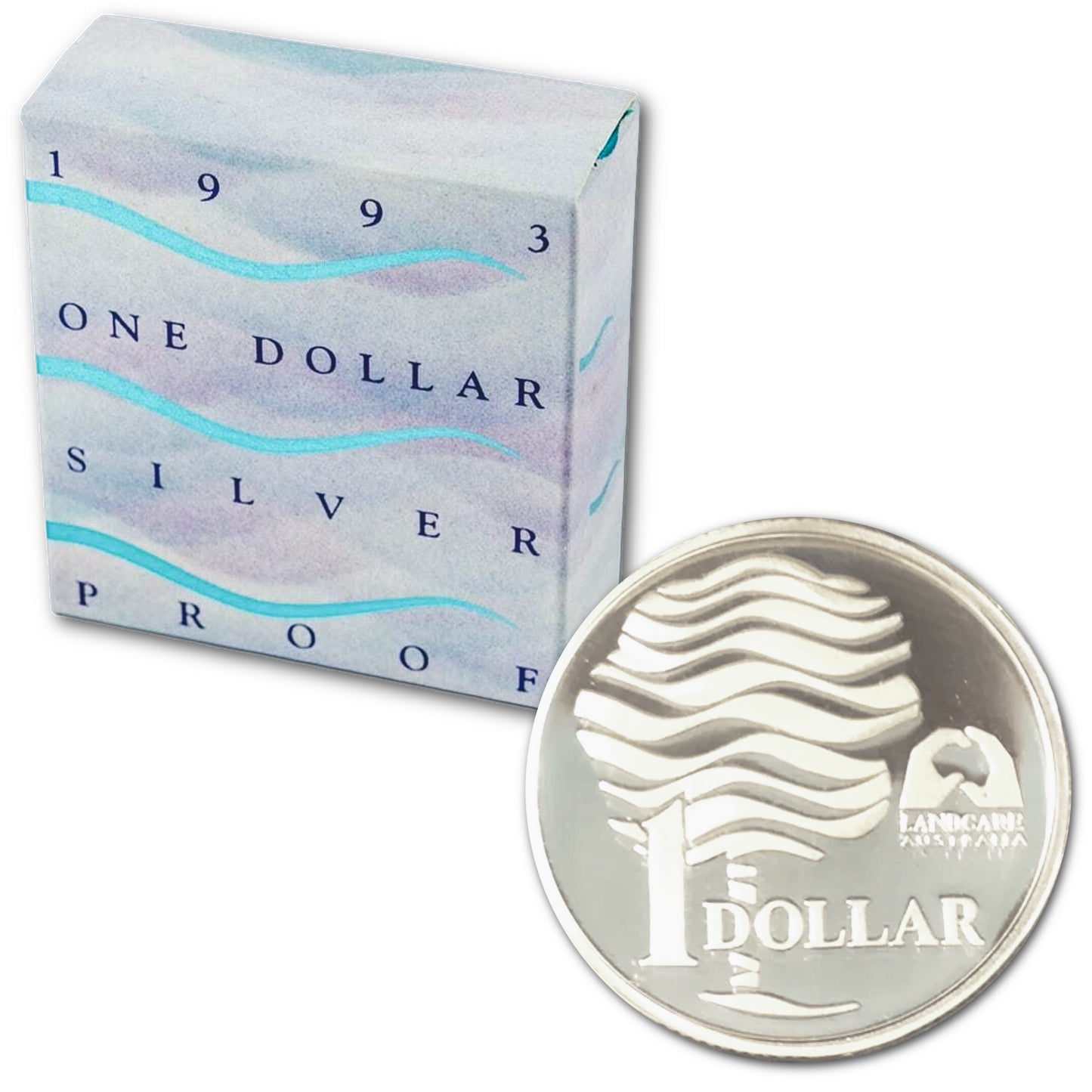 1993 $1 Landcare Australia Silver Proof Coin