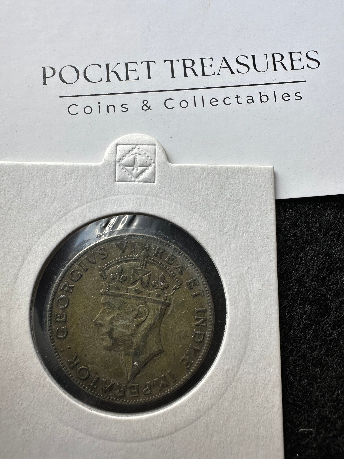 1941 East Africa One Shilling KM#28 - 25% Silver