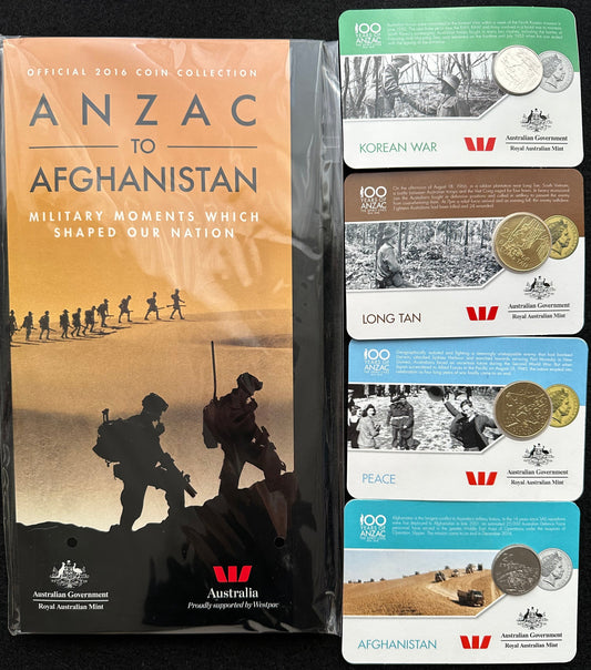 2016 ANZACS to Afghanistan 14 coin set