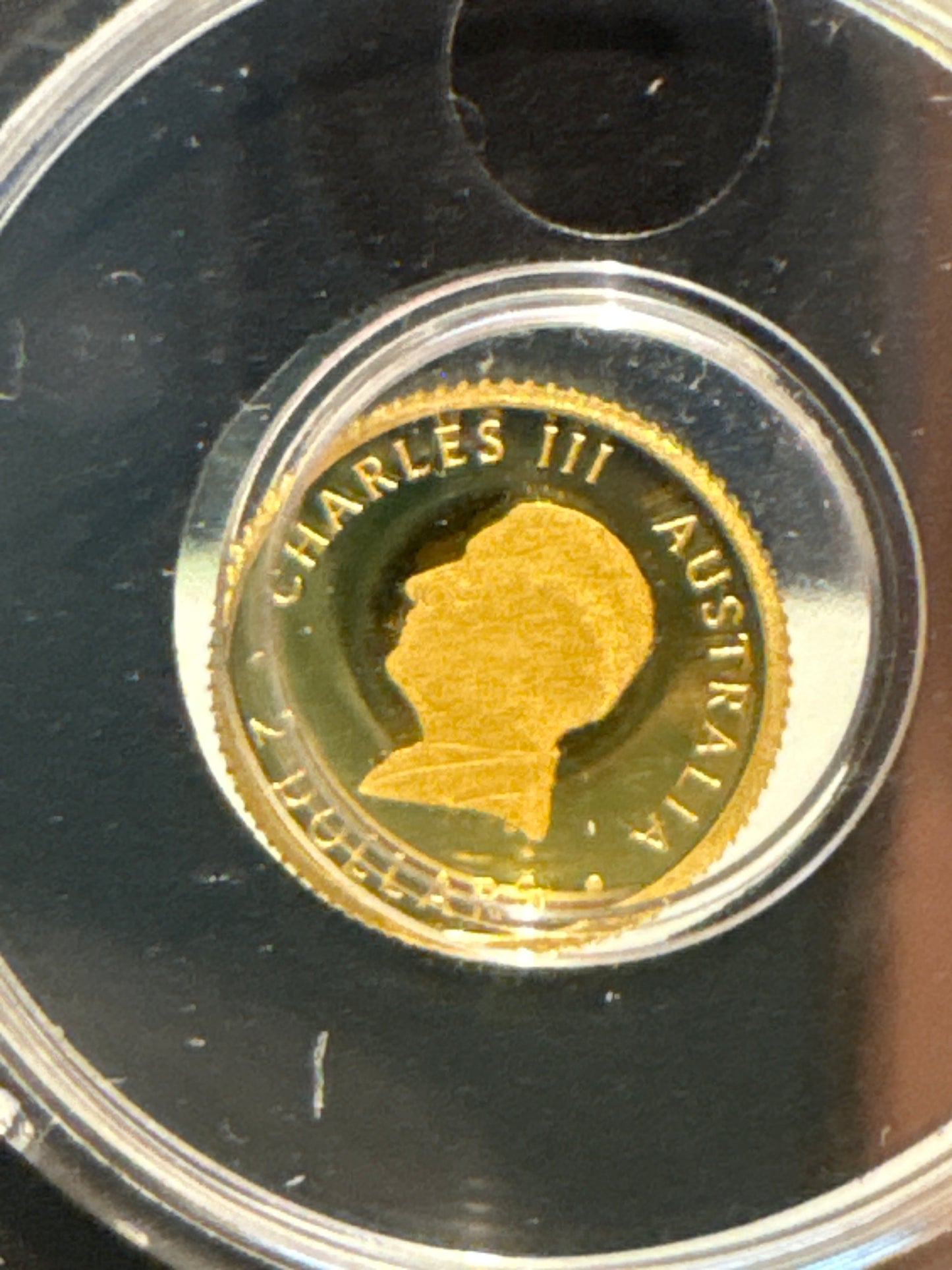 2024 $2 Australian Kangaroo Miniature Gold coin .5 grams