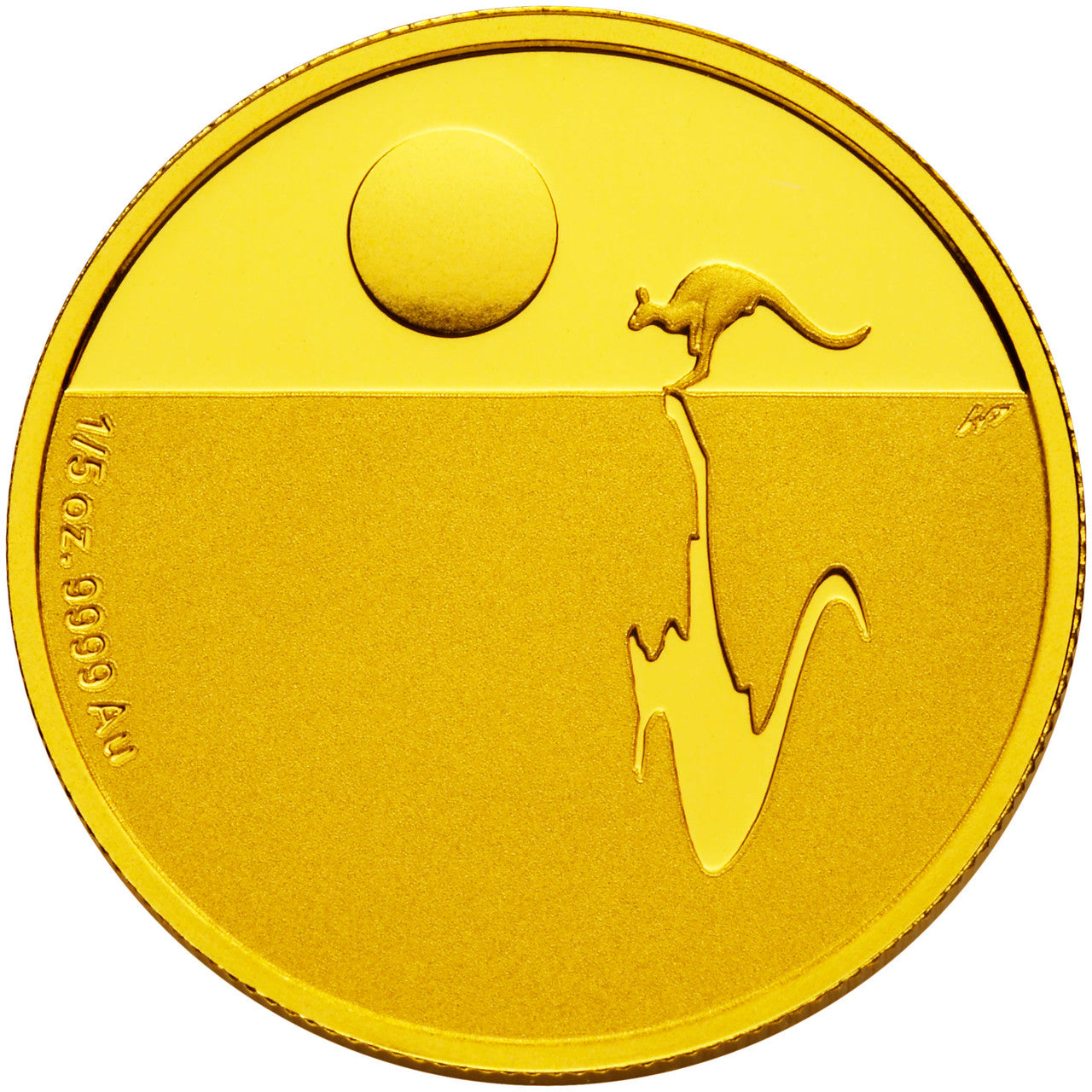 2013 $25 Gold Proof Coin Kangaroo at Sunset