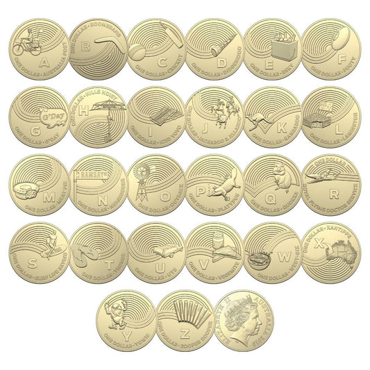 2019 A-Z Great Aussie Coin Hunt - UNCIRCULATED Individual $1 Coins