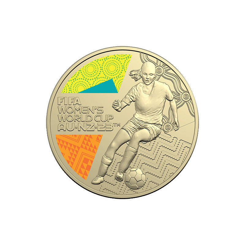 2023 FIFA Women’s World Cup Australia $1 Colored Coin PNC with Privy Mark