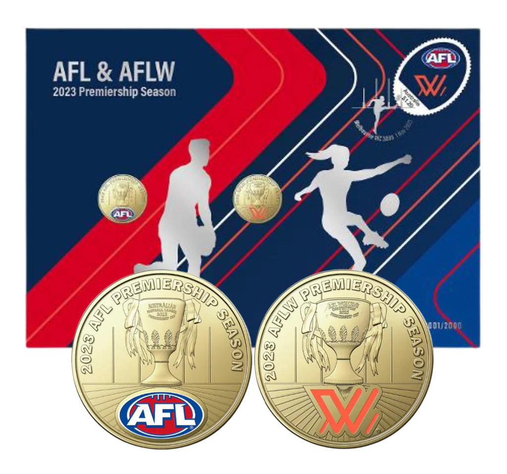 2023 AFL and AFLW Limited-Edition Postal Numismatic Cover (PNC)