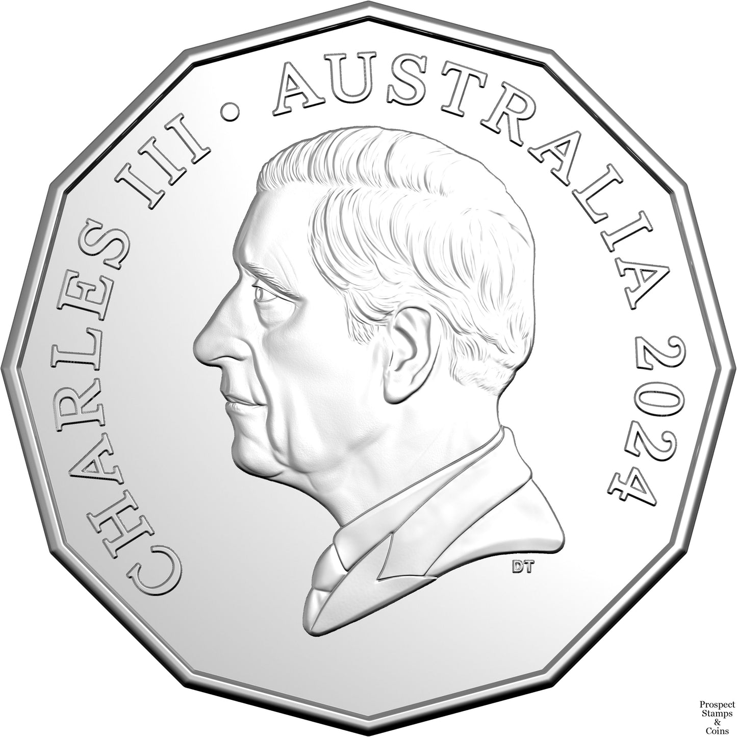 2024 50 cent King Charles Uncirculated coin from RAM roll