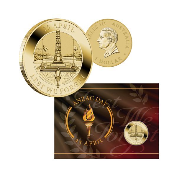 2024 ANZAC Day Coin in Card – The Perth Mint