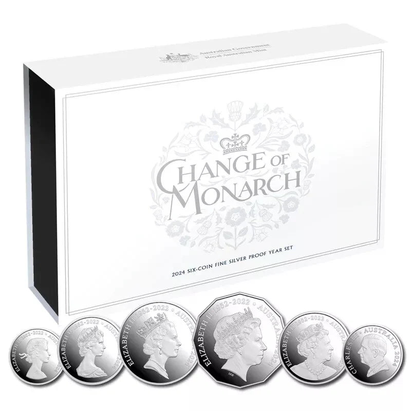 2024 Change of Monarch Six-Coin Fine Silver Proof Year Set