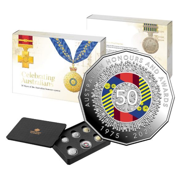 2025 Six-Coin Proof Year Set – Celebrating Australians: 50 Years of the Australian Honours System