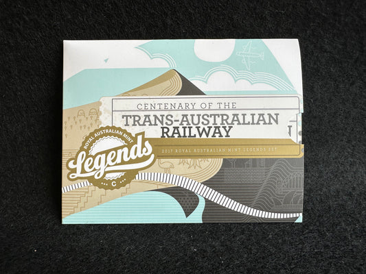 2017 Royal Australian Mint LEGENDS Centenary of the Trans Australian Railway Uncirculated Six Coin Year Set