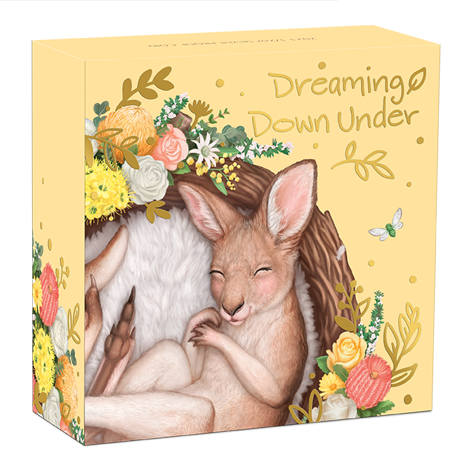 2021 Dreaming Down Under – Kangaroo 1/2oz Silver Proof Coloured Coin | First in Series