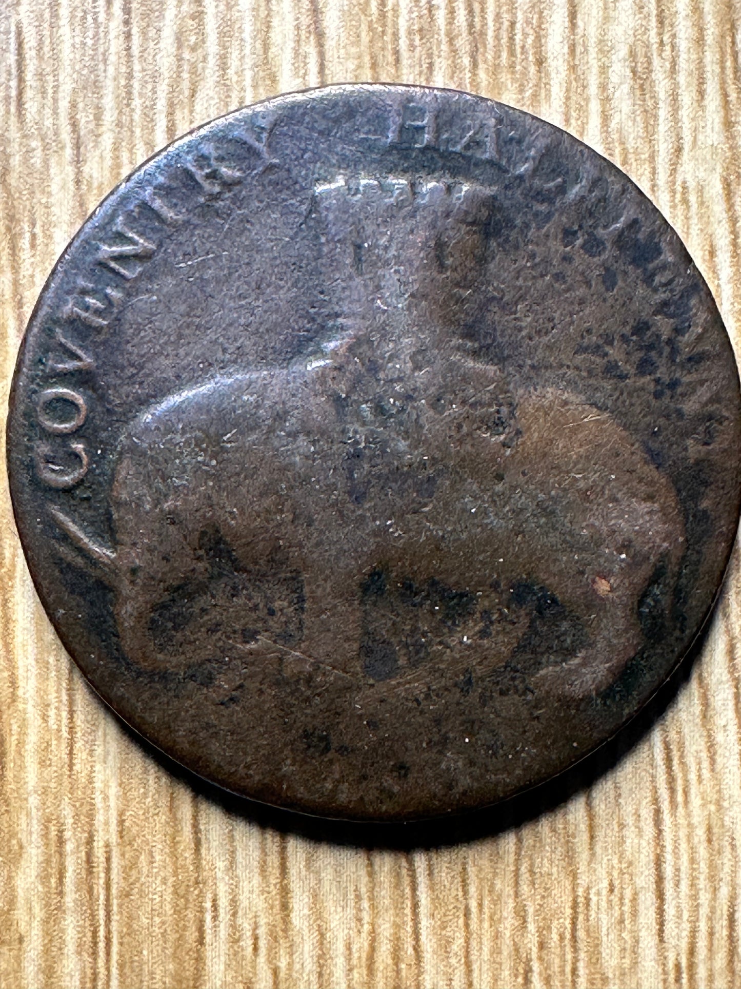 1799 Great Britain UK Warwickshire Coventry Lady Godiva Pro Bono Publico 1/2 Penny Conder Token