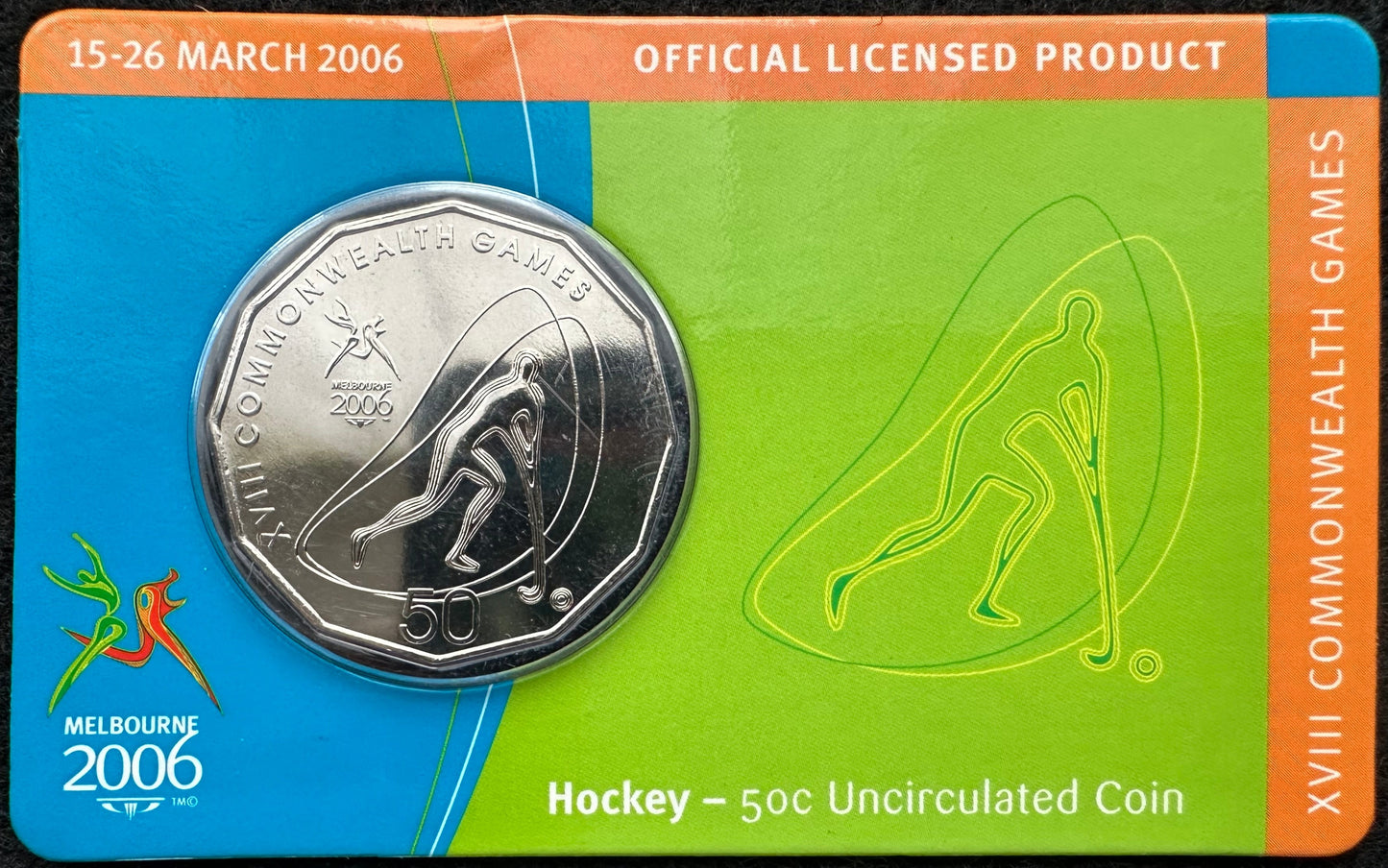 2006 Melbourne XVIII Commonwealth Games UNC 50c