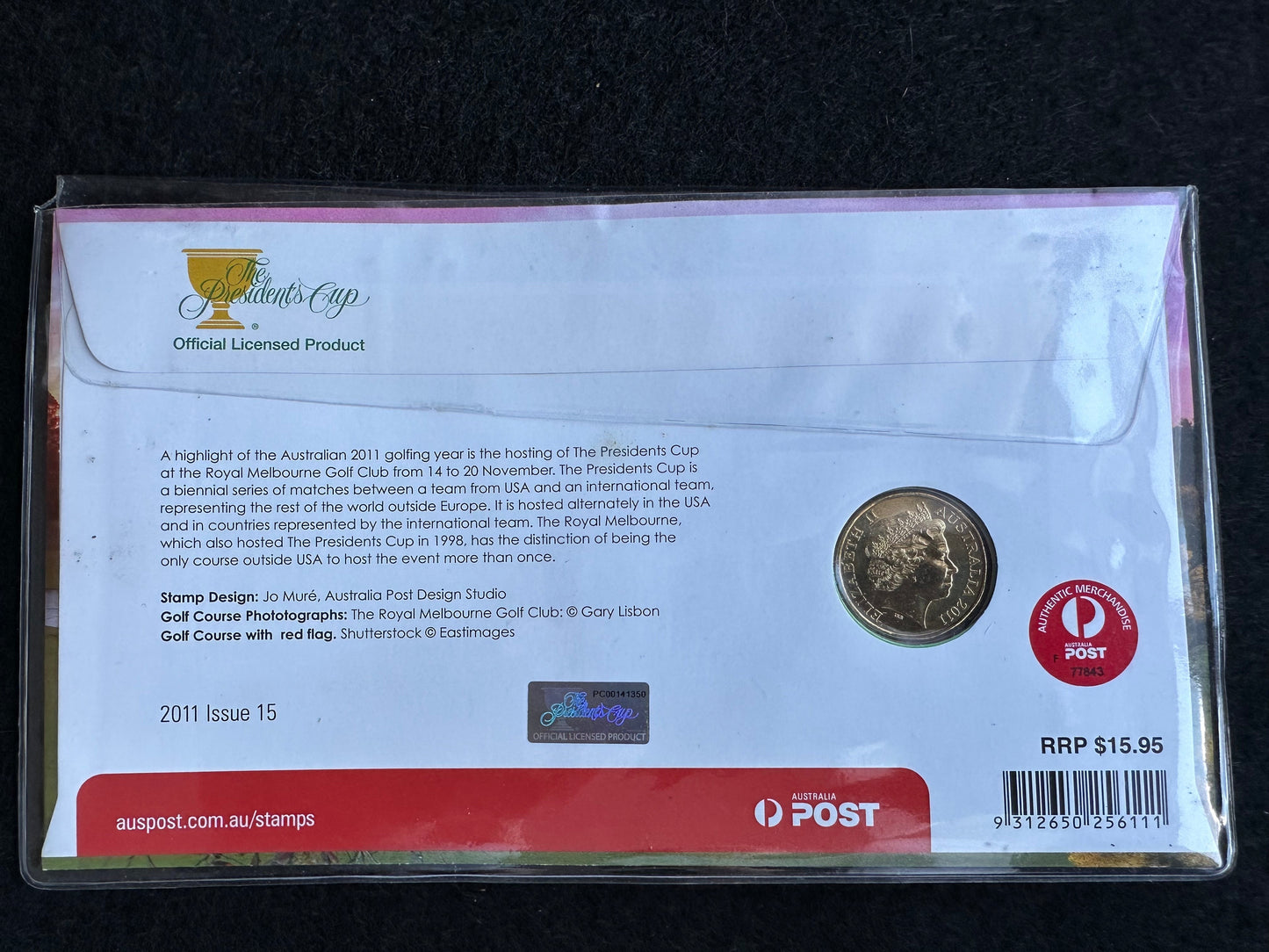 2011 The Presidents Cup $1 One Dollar PNC