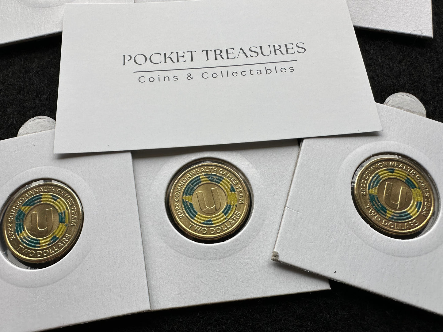 2022 $2 two dollar Commonwealth Games Letter U coin - Circulated