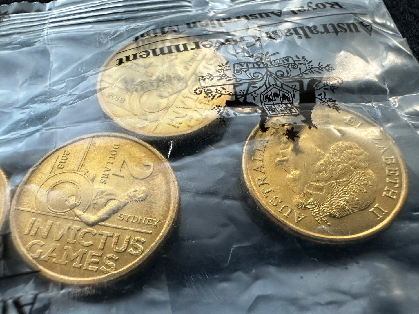 2018 $2 Invictus Games UNCIRCULATED Coin from RAM Bag