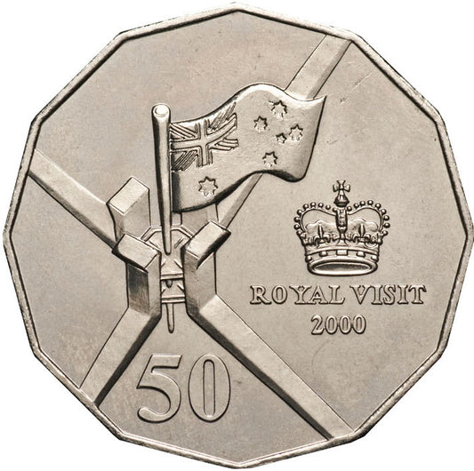 2000 50c Coin - Royal Visit - Circulated