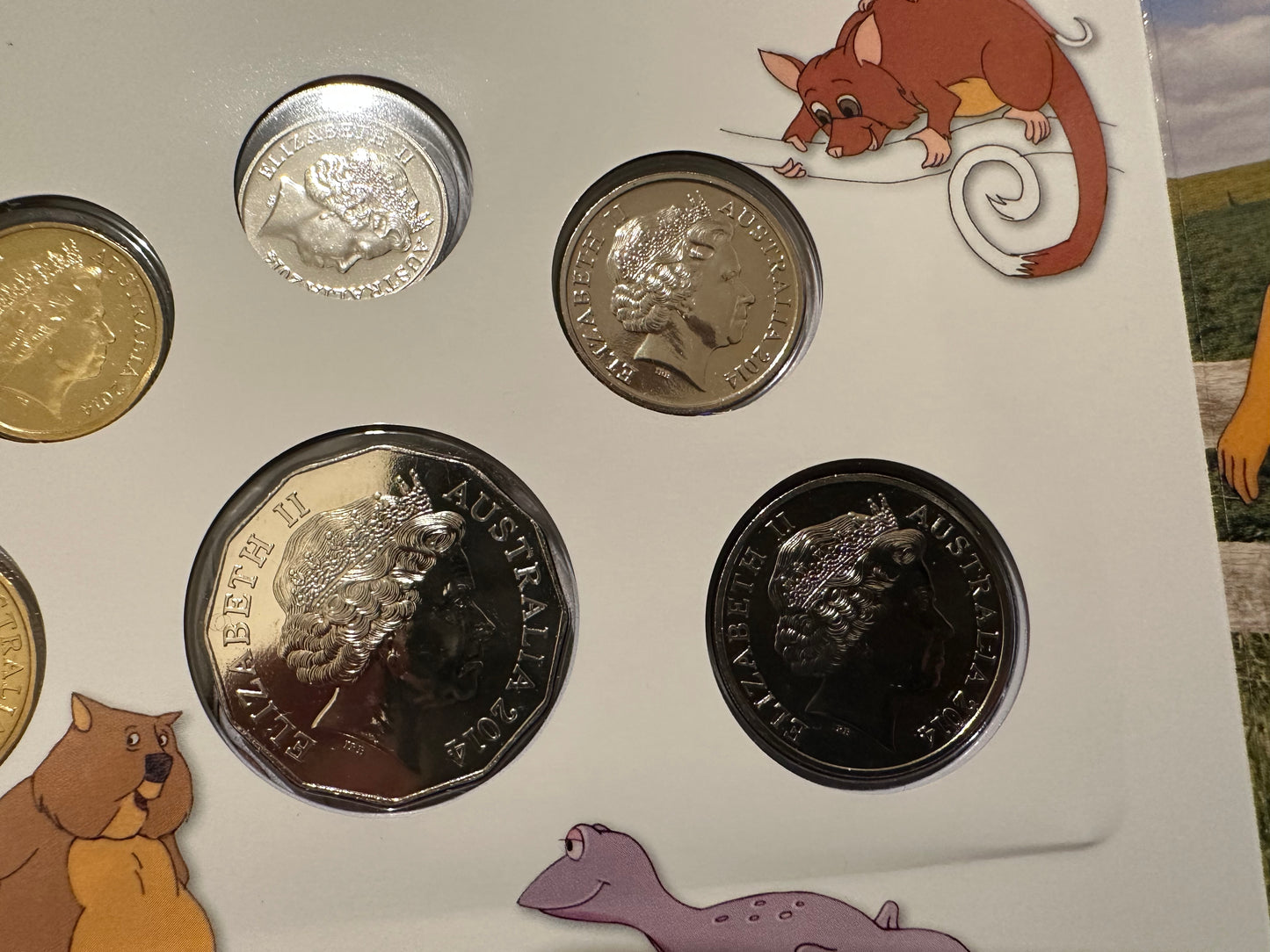 2014 Royal Australian Mint Baby Coin Set - Dot and the Kangaroo