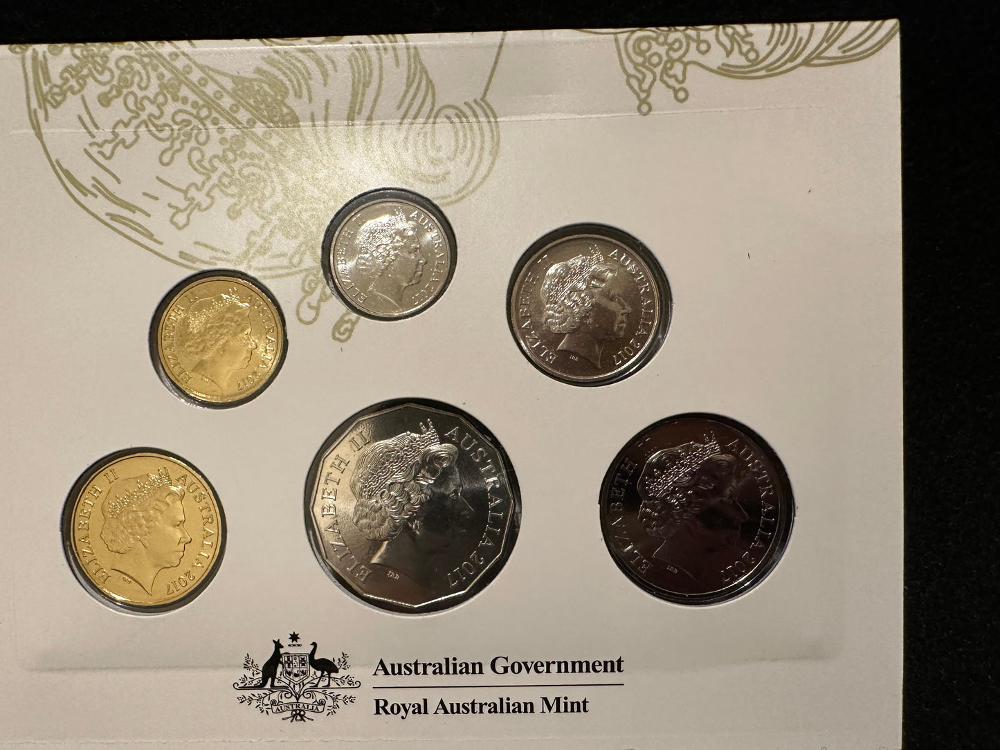 2017 Royal Australian Mint Effigy of an Era Ian Rank-Broadley Portrait Uncirculated Six Coin Year Set