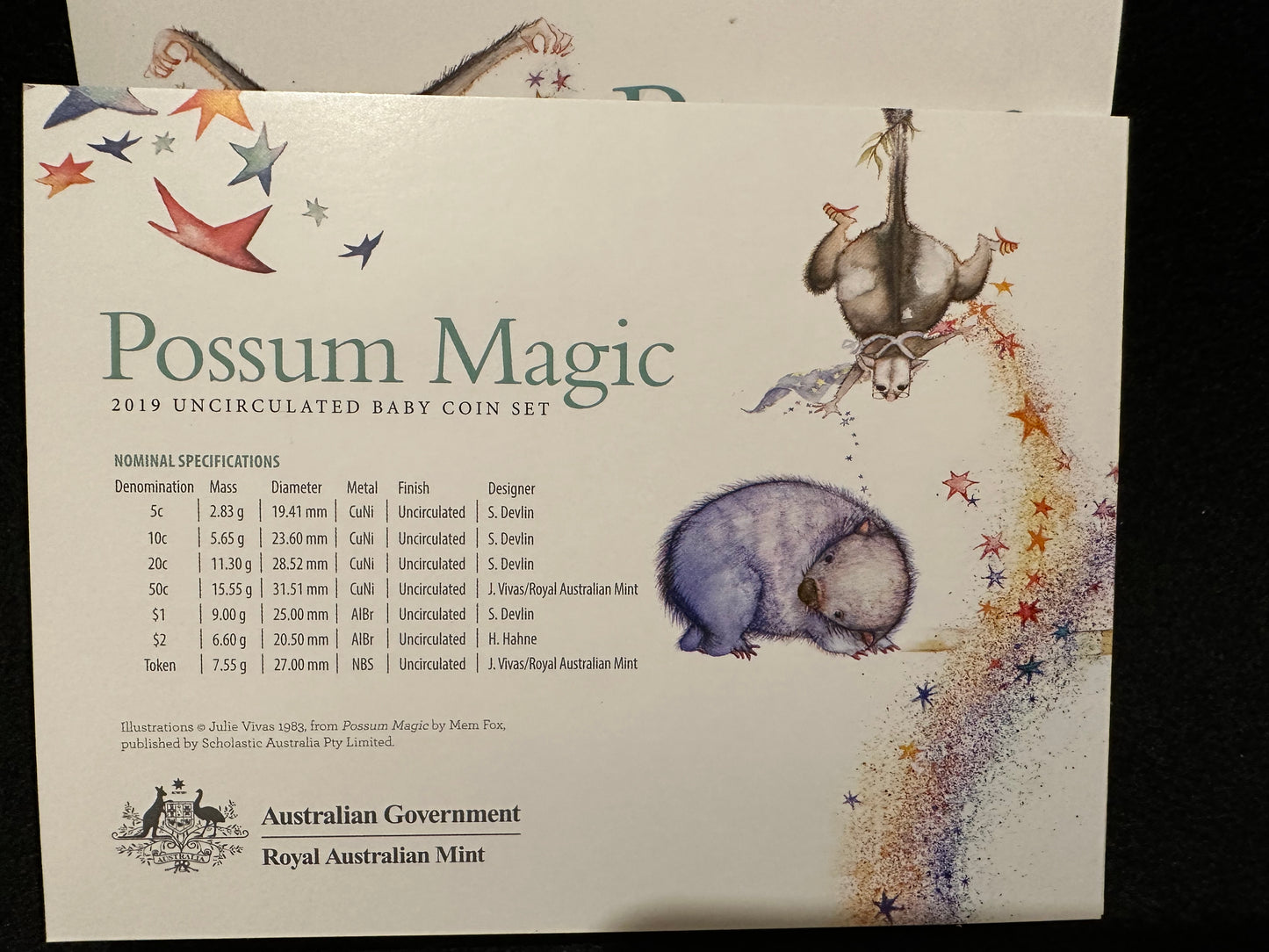 2019 Royal Australian Mint Uncirculated Six Coin Year