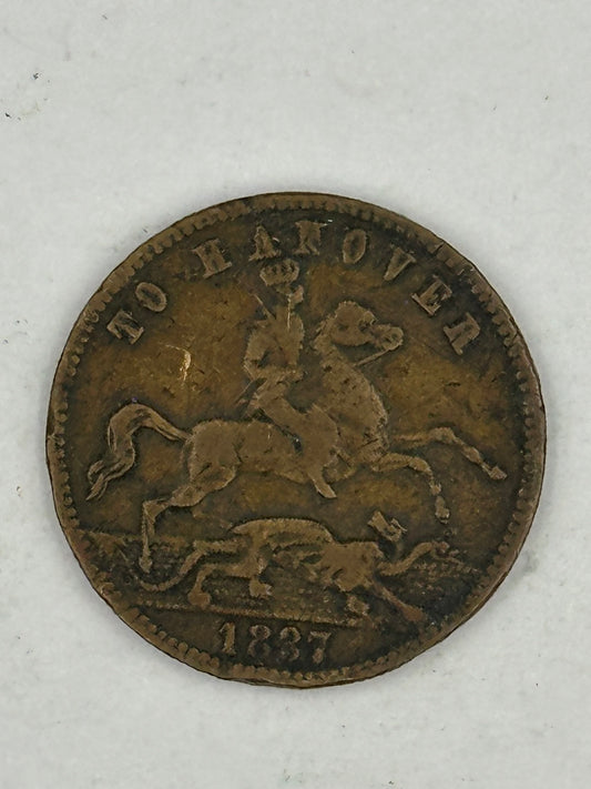 1837 Great Britain Victoria Cumberland Jack - To Hanover