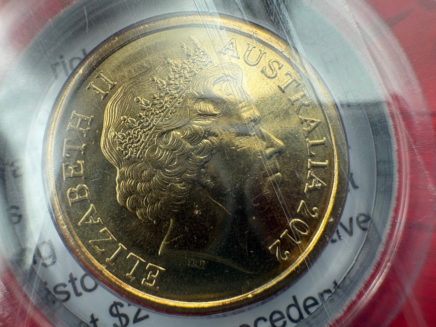 2012 Remembrance Day Gold Poppy $2 Coin in Downies Card