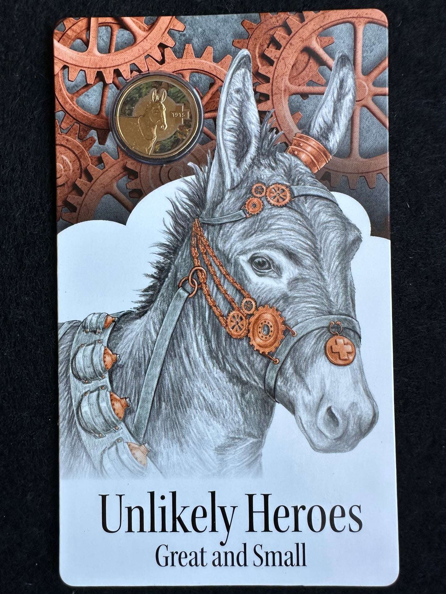 2015 $1 Dollar Unlikely Heroes Great & Small - Murphy the Donkey UNC