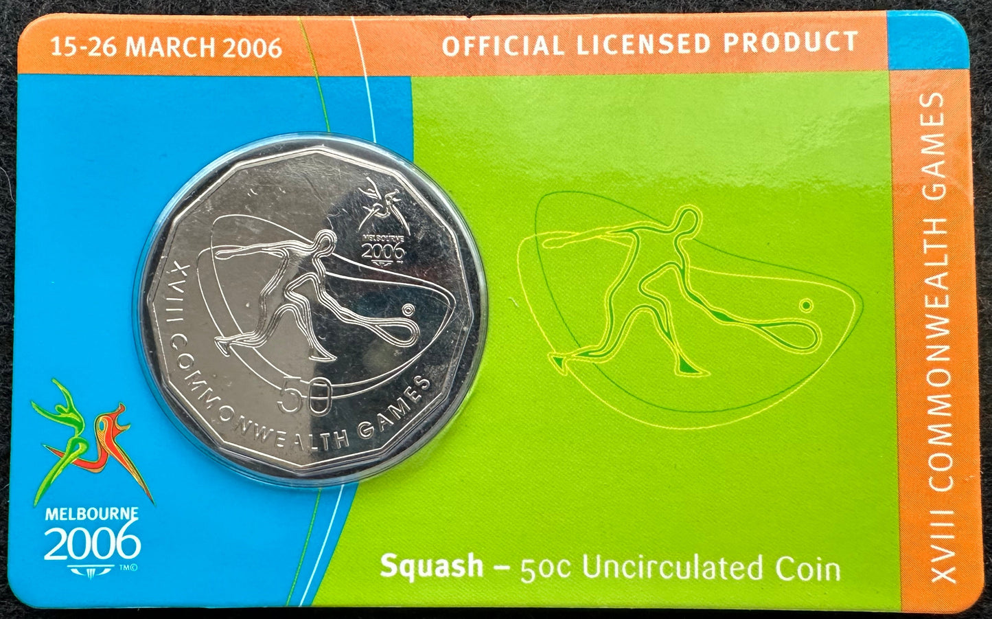 2006 Melbourne XVIII Commonwealth Games UNC 50c