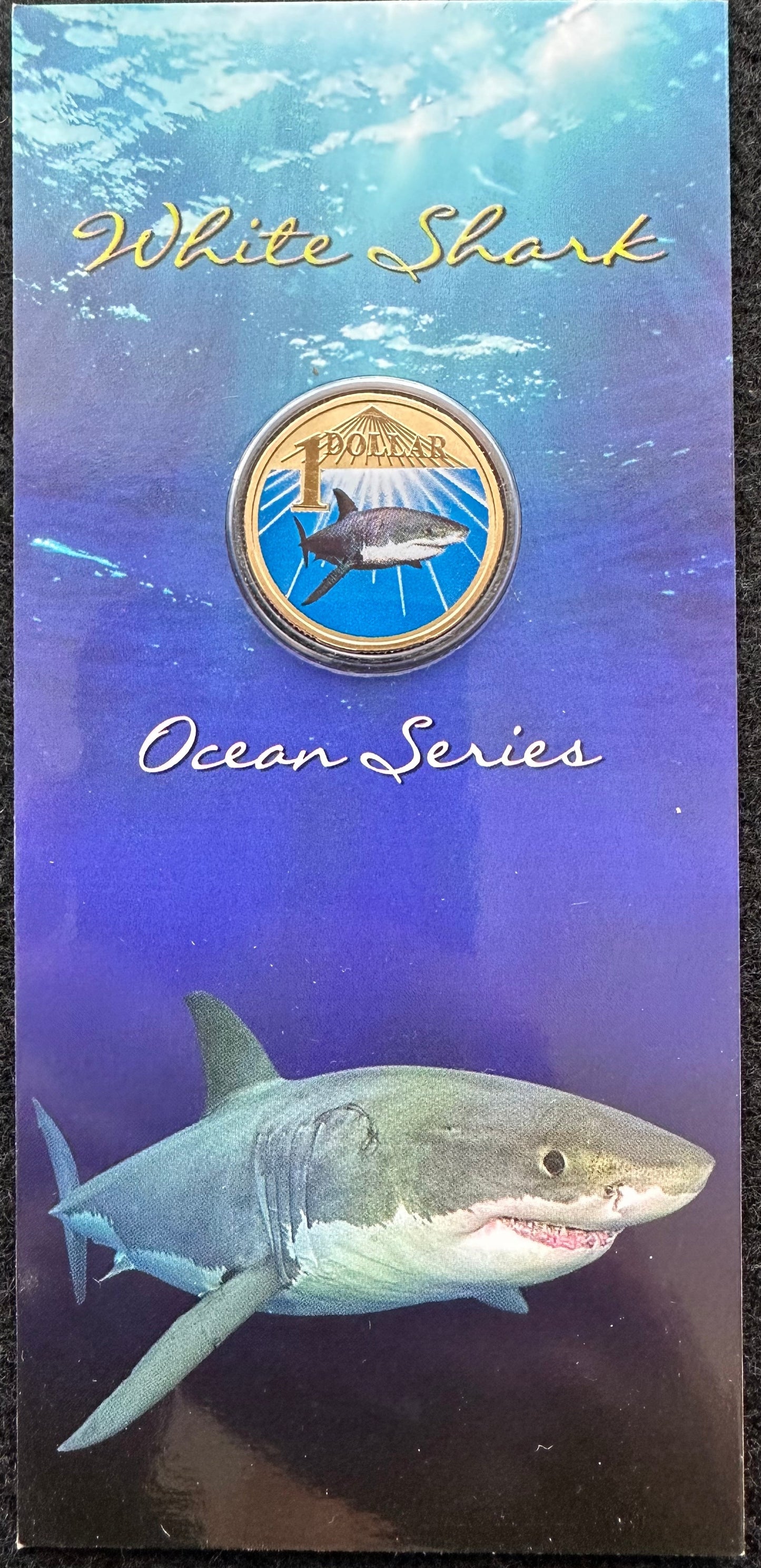 2006 $1 Ocean Series coloured coin - Shark