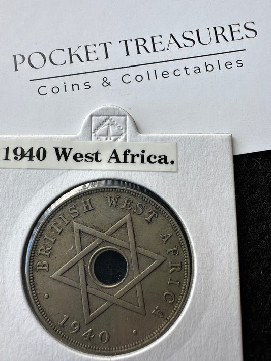 1940 Great Britain West Africa One Penny KM#19