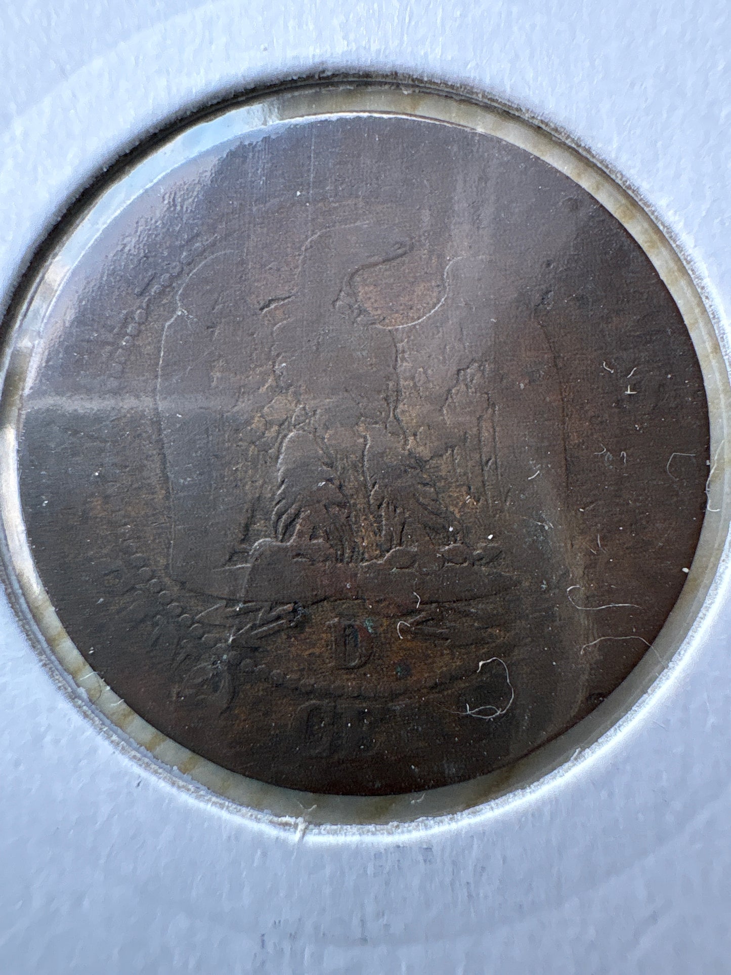 1855D France 5 Centimes Napoleon III KM# 777.4