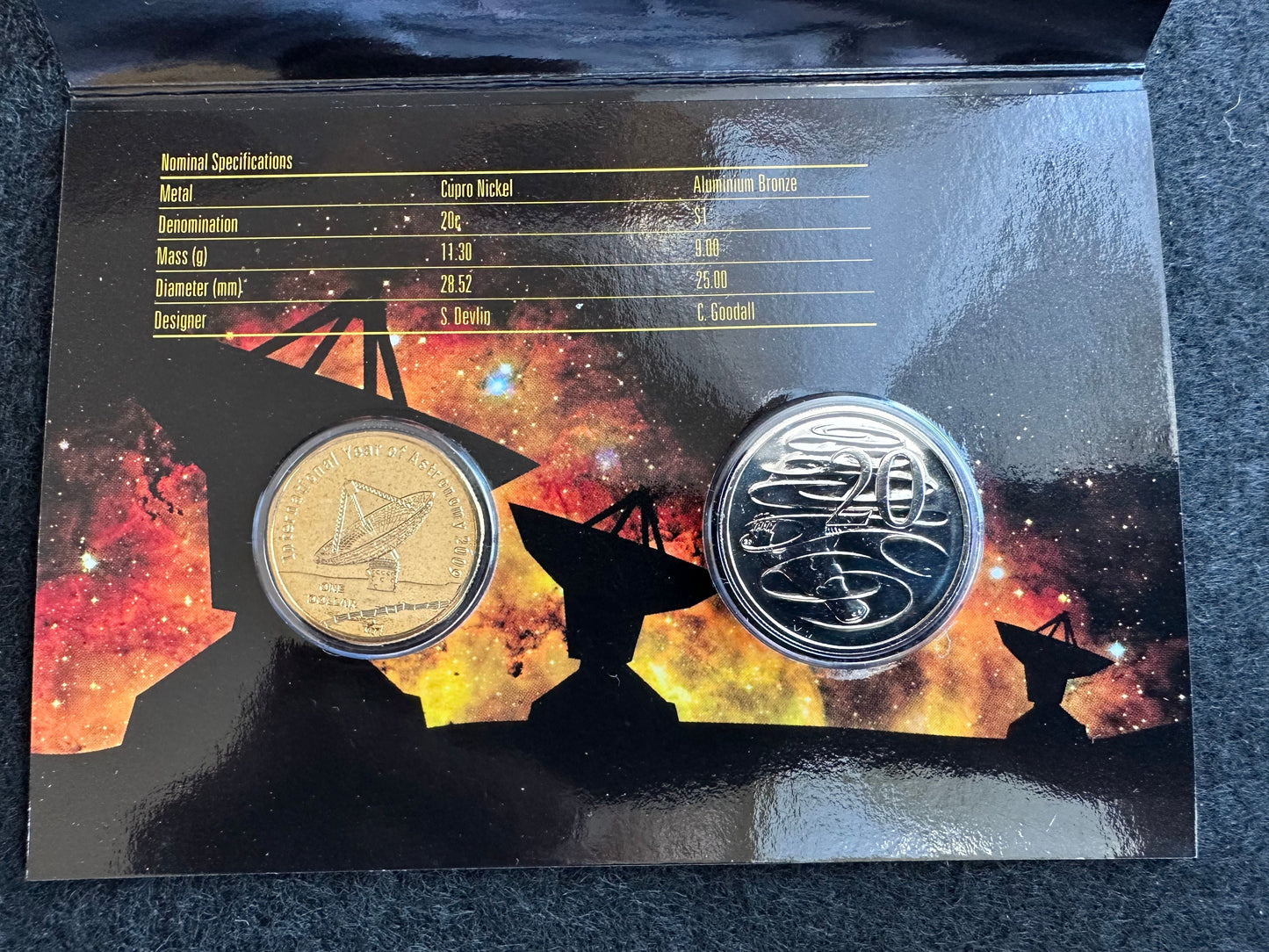 2009 International Year of Astronomy 2 Coin Set