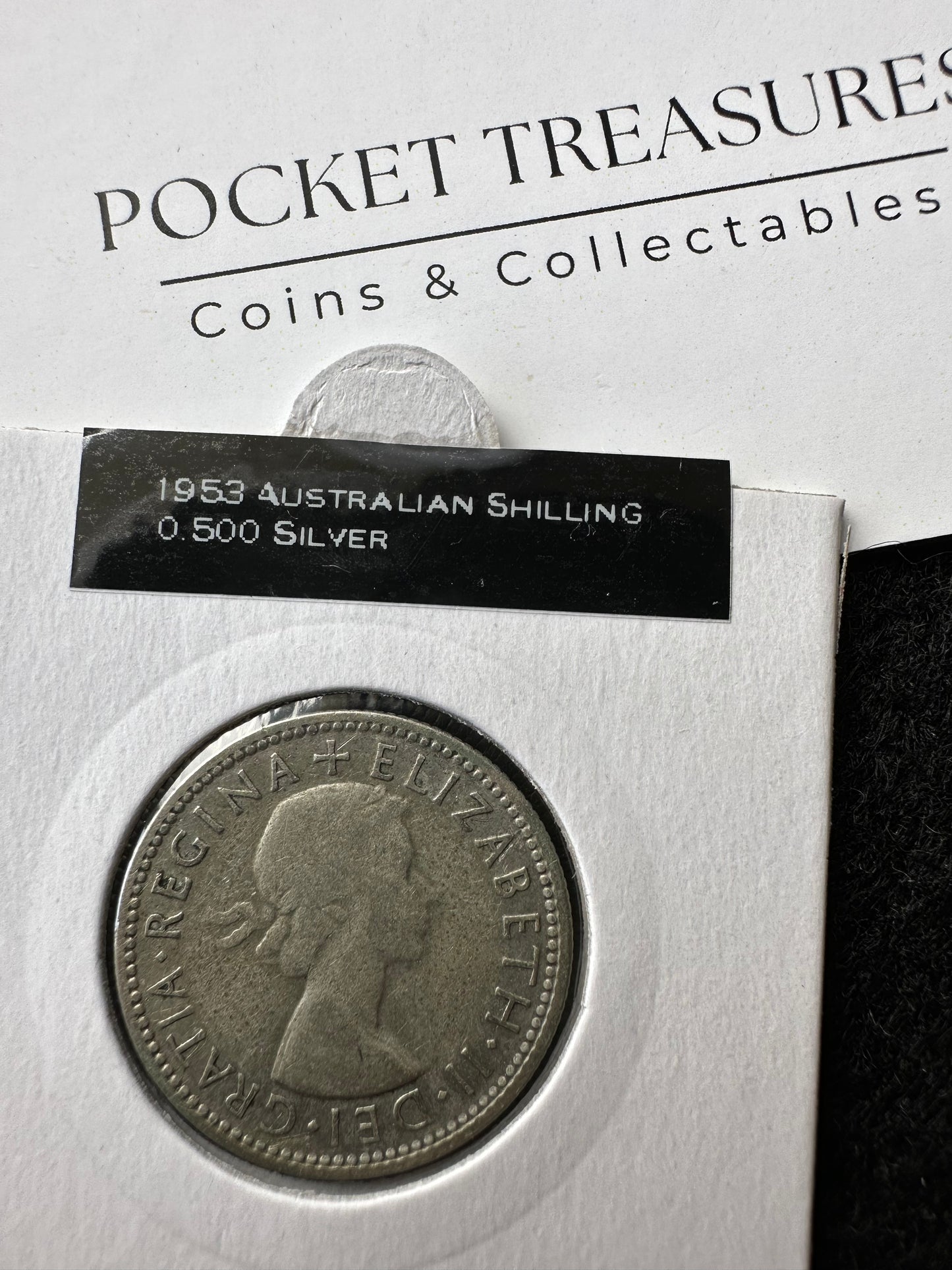 1953 Australian Queen Elizabeth II Shilling Silver