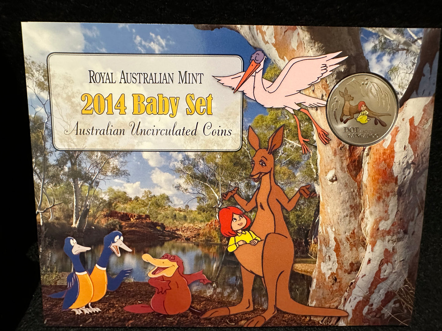 2014 Royal Australian Mint Baby Coin Set - Dot and the Kangaroo
