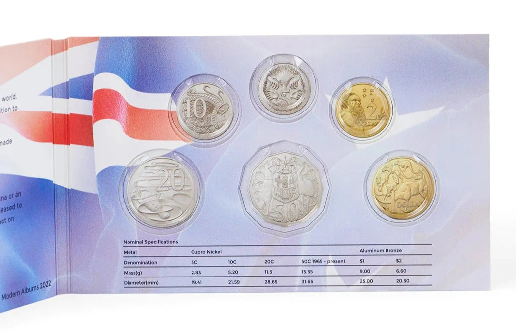 Australian Six Coin Year Set Folder