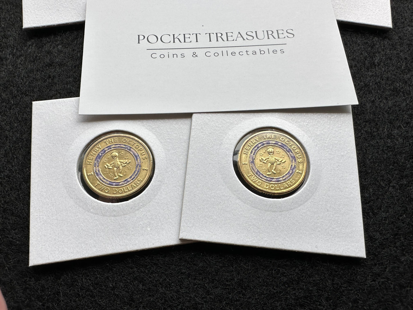 2021 $2 two dollar coin WIGGLES Henry the Octopus - Low mintage - CIRCULATED
