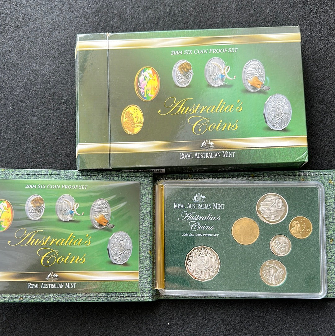 2004 Royal Australian Mint 6 coin Proof Set
