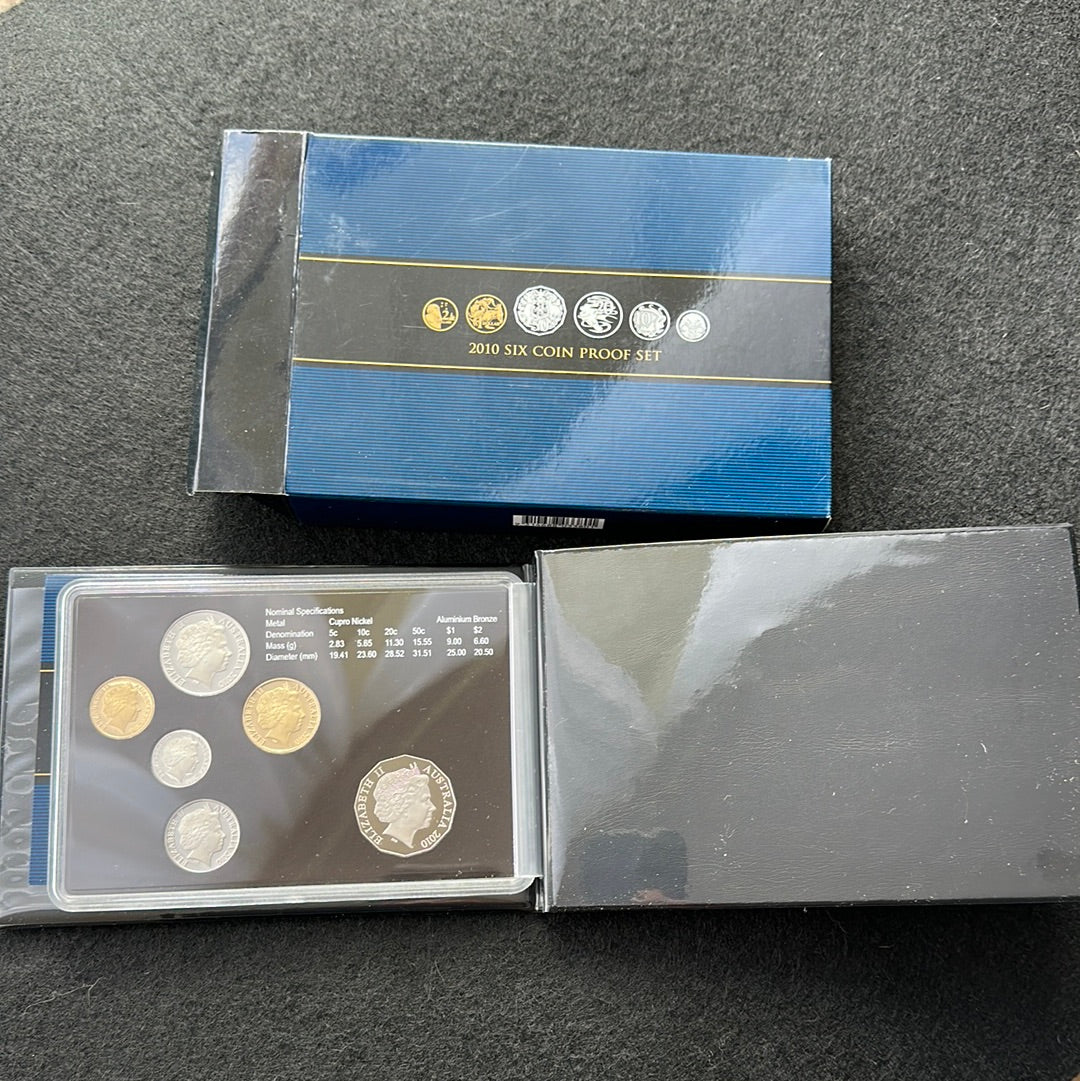 2010 Royal Australian Mint 6 coin Proof Set