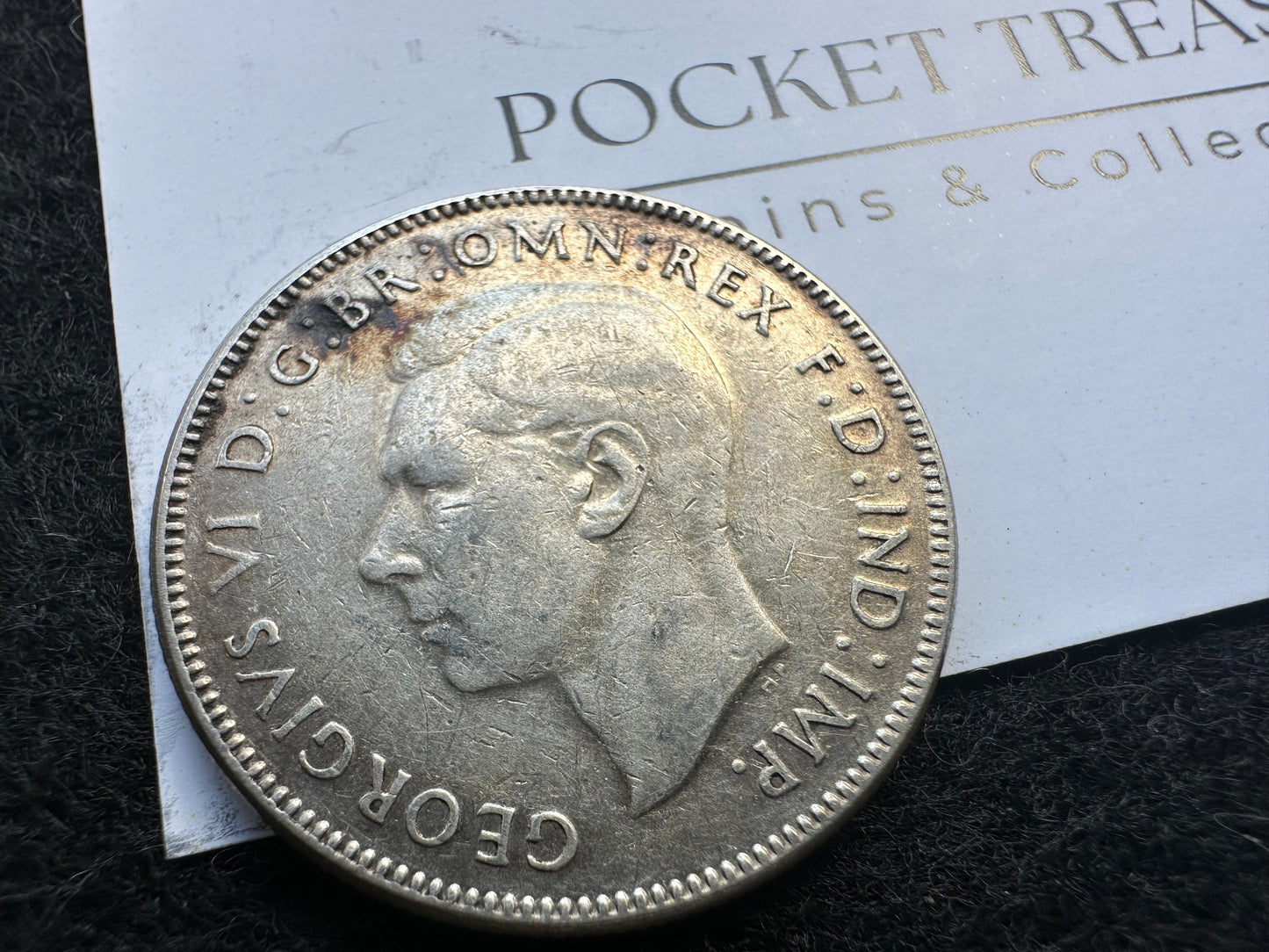 1946 Australian King George VI Florin Silver
