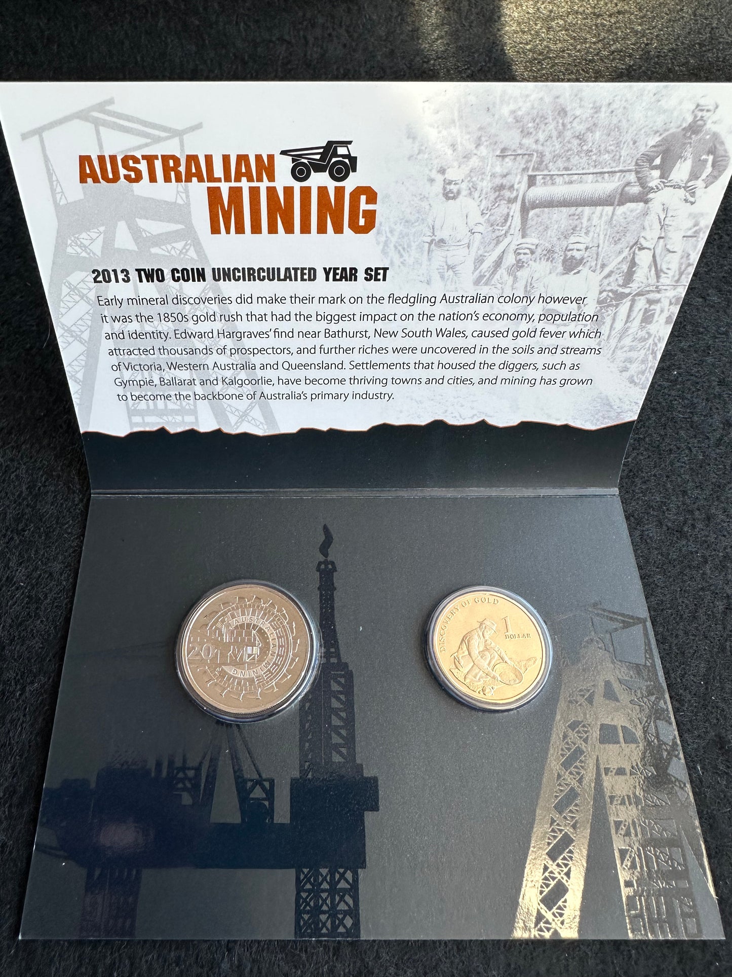 2013 Australian Mining 2 Coin Uncirculated set