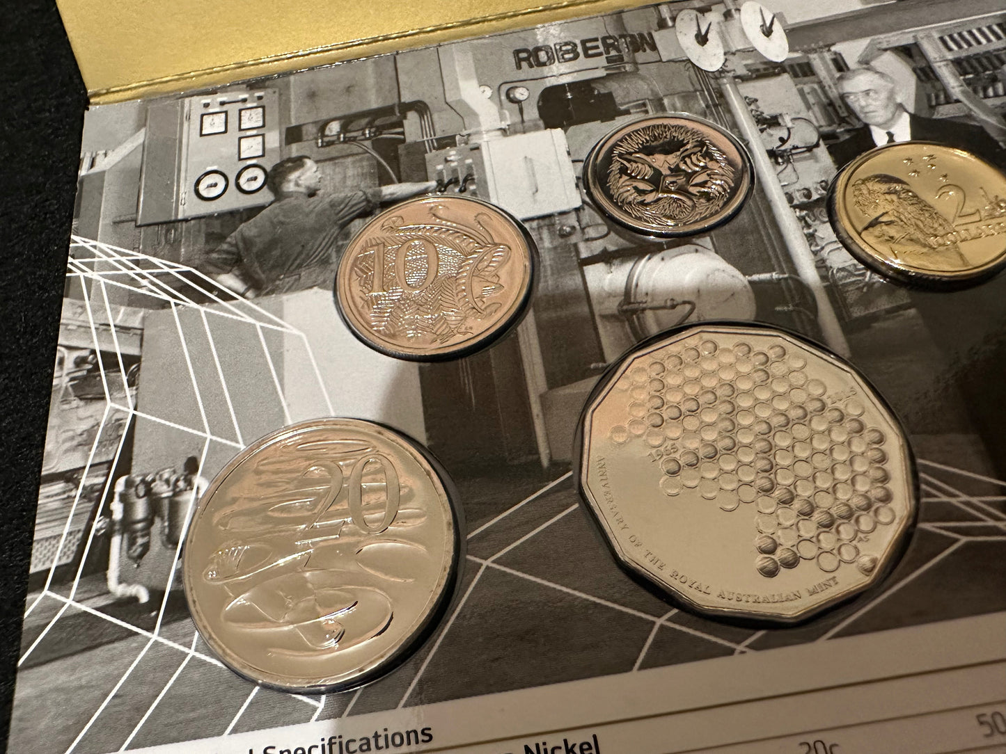 2015 Royal Australian Mint 40 Years Of The Royal Australian Mint Uncirculated Six Coin Set